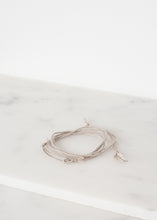 Load image into Gallery viewer, Bracelet 85 in Grey Silk/Silver
