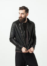 Load image into Gallery viewer, Distressed Motorcycle Jacket